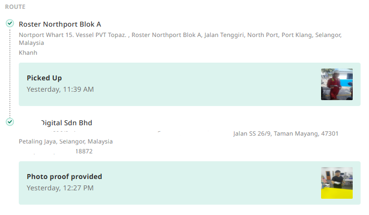 DoorstepFix arranging pickup from Port Klang