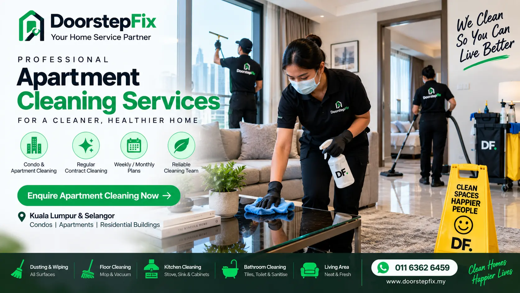 Professional home cleaning service in Kuala Lumpur