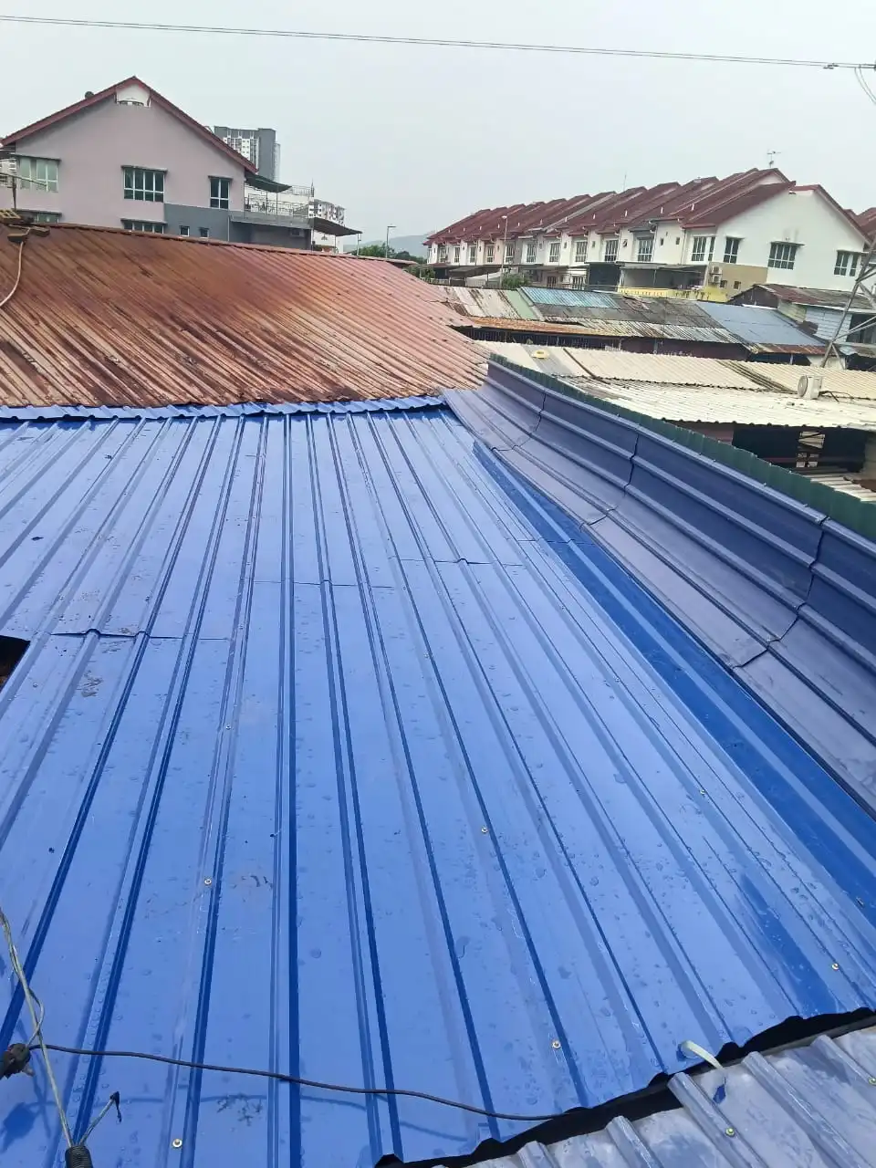 Roof leak repair and waterproofing work in Kuala Lumpur
