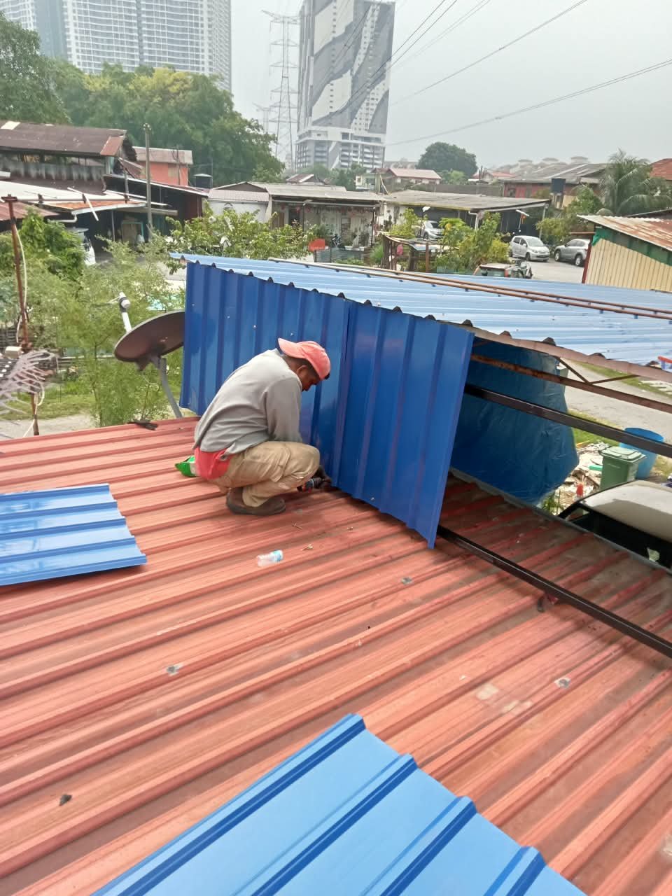 Gutter and roof repair work in Setapak Kuala Lumpur