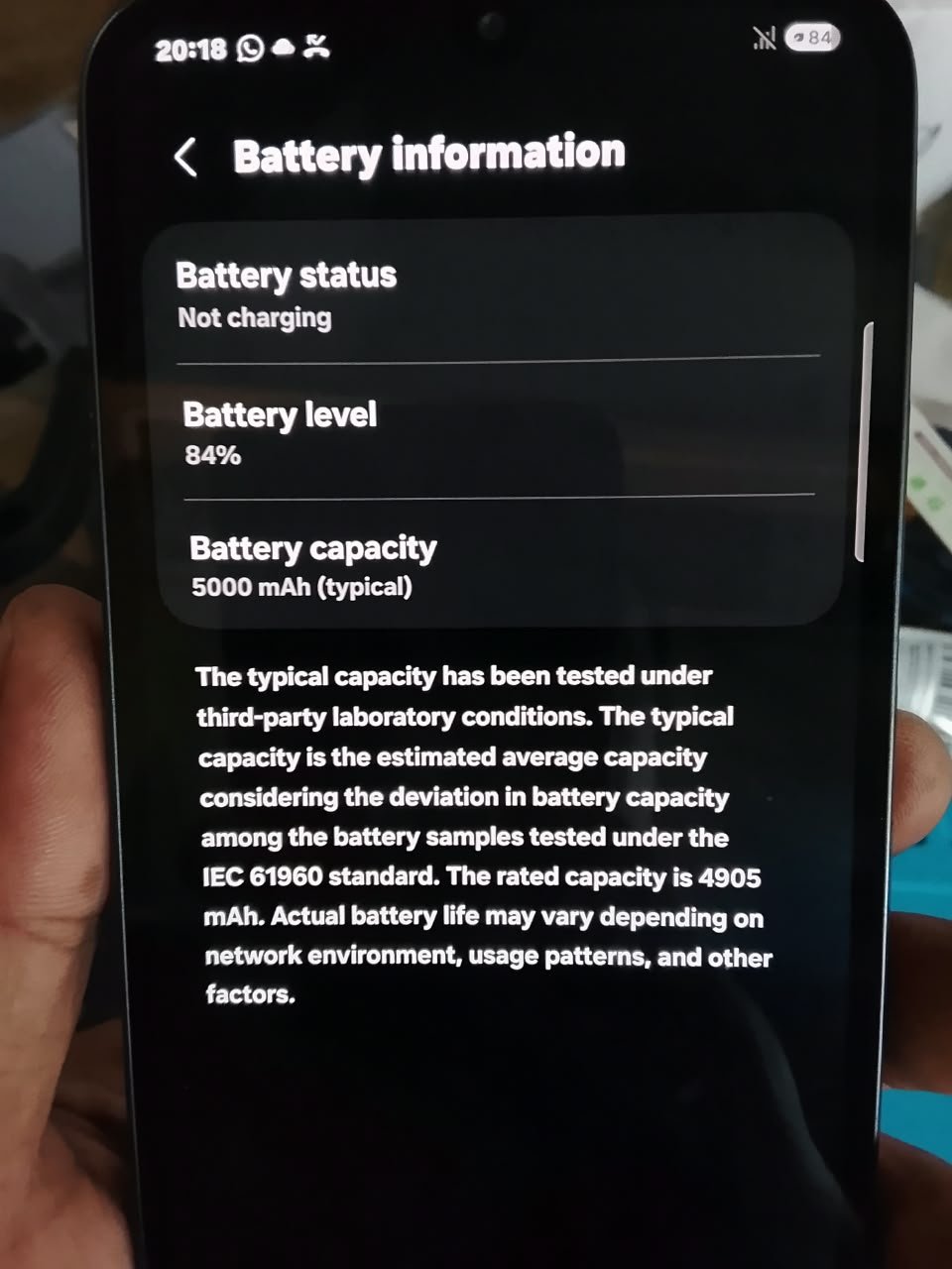 Samsung Galaxy A34 5G checking and testing after battery replacement in Bandar Utama